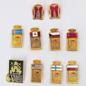 USSR Pin Lot 1986 IIHF World Hockey Championship Moscow and Soviet Church